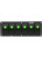 6 Anahtar Swicth Panel Slim Model Yeşil Işık 12-24V 2