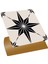 Kendinden Yapışkanlı Siyah Yıldız Desenli Pvc Karo 30X30 cm 4 Adet 0,36 m2 1