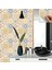 Kendinden Yapışkanlı Soft Çiçek Desenli Pvc Karo 30X30 cm 4 Adet 0,36 m2 4