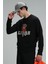 Derek Erkek Sweatshirt Siyah 5