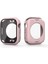 Apple Watch Series 8 41MM Kasa ve Ekran 360 Derece Koruma Sert Silikon Gard 12 Pembe 1