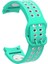 Samsung Galaxy Watch 5 44MM Kordon Delikli Çift Renk Silikon Turkuaz 1