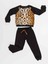 Peluş Leopar Kız Çocuk Eşofman Takım 3