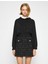 Pırıltılı Crop Kapüşonlu Sweatshirt 3