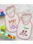 Kids I Love You Tasarımlı 2’li Pembe Mama Önlüğü-1 2