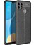 Oppo A15 Kılıf Focus Derili Silikon - Siyah 300099 1