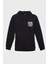 Çizgiler Minimal Baskili Kapüşonlu Üç iplik Sweatshirt Oversize Hoodie 1