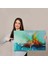 Çağdaş Sanat Soyut Yağlıboya Görünüm Dekoratif Tablo ( Üç Parça ) 5