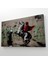 Banksy Napolyon Geçişi Alpler Kanvas Tablosu ( Üç Parça ) 4