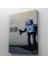 Banksy Graffiti Yapan Robot Kanvas Tablo 4