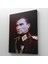 Atatürk Portre Tablosu Mustafa Kemal Atatürk Dikdörtgen Dekoratif Kanvas Tablo 3