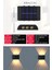 1ADET Modern Solar 6ledli Çift Taraflı Aplik Güneş Enerjili Aydınlatma Duvar Lambası 3