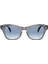 0707S 6641/3F 50 Wayfarer Unisex Gri Köşeli Çerçeve Güneş Gözlüğü 1