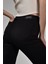 Kadın Siyah Skinny Flare Jean 3
