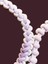 Köpek gezdirme kayışı boyun tasmalı set makrome örgü krem lila boyun ölçüsü:27-35cm ayarlamalı dog collar TB6-4S 4