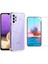 Samsung Galaxy A73 ile Uyumlu Şeffaf Köşeleri Korumalı Kılıf ve Temperli Cam Ekran Koruyucu 1