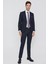 Erkek Lacivert Santos Jakarlı Slim Fit Dar Kesim Takım Elbise 1