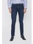 Erkek Marine Denim Slim Fit Dar Kesim Jean Kot Pantolon 2