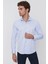 Erkek Buz Mavisi Jakar Desen Slim Fit Dar Kesim Gömlek 3