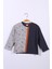 Erkek Çocuk Parçalı Gri Sweatshirt (6-12YAŞ) 1