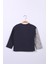 Erkek Çocuk Parçalı Gri Sweatshirt (6-12YAŞ) 2