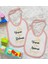 Kids Yesun Oni Annesi ve Babasi Tasarımlı 2’li Pembe Mama Önlüğü-1 2