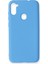 Samsung Galaxy M11 Kılıf Nano Içi Kadife Silikon - Mavi 300099 1