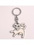 Kedi Tasarımlı Metal ANAHTARLIK-BEYAZ-MDL2-ANAH410 1