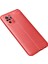 Xiaomi Redmi Note 10 Kılıf Focus Derili Silikon - Kırmızı 300099 2