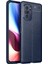 Xiaomi Poco F3 Kılıf Focus Derili Silikon - Lacivert 300099 1