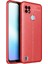 Realme C21 Kılıf Focus Derili Silikon - Kırmızı 300099 1