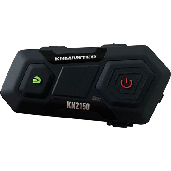 Knmaster KN2150 Motosiklet Kask İnterkom Bluetooth Intercom Kulaklık Seti Siyah