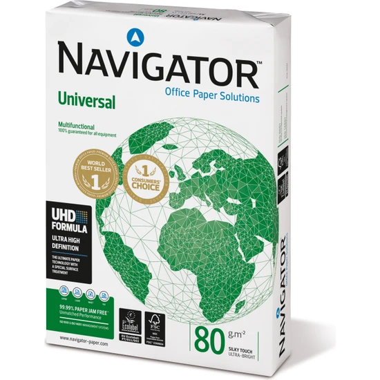 Navigator 2000 Yaprak A4 Fotokopi Kağıdı 4 Adet 500’LÜ Paket 80 gr