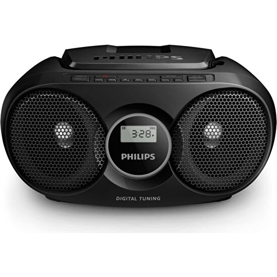 Philips Audio Taşınabilir CD Çalar / Fm Radyo, Dinamik Bas Kuvvetlendirme, Ses Girişi / CD Radyo Philips AZ215B/12 Siyah