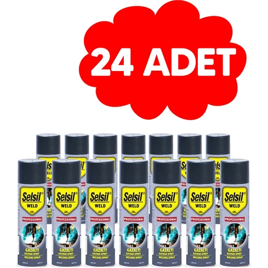 Selsil Gazaltı Kaynak Spreyi Silikonsuz 400 ml 1 Koli (24 Adet)