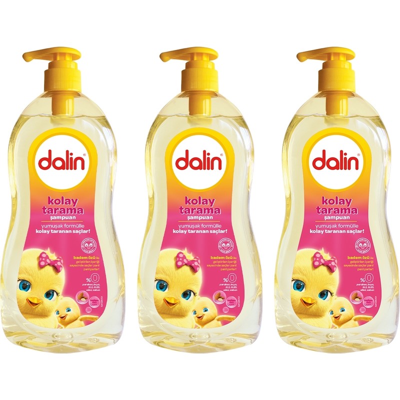 Dalin Badem Yağlı Kolay Tarama Şampuanı 700 ml x 3 Adet