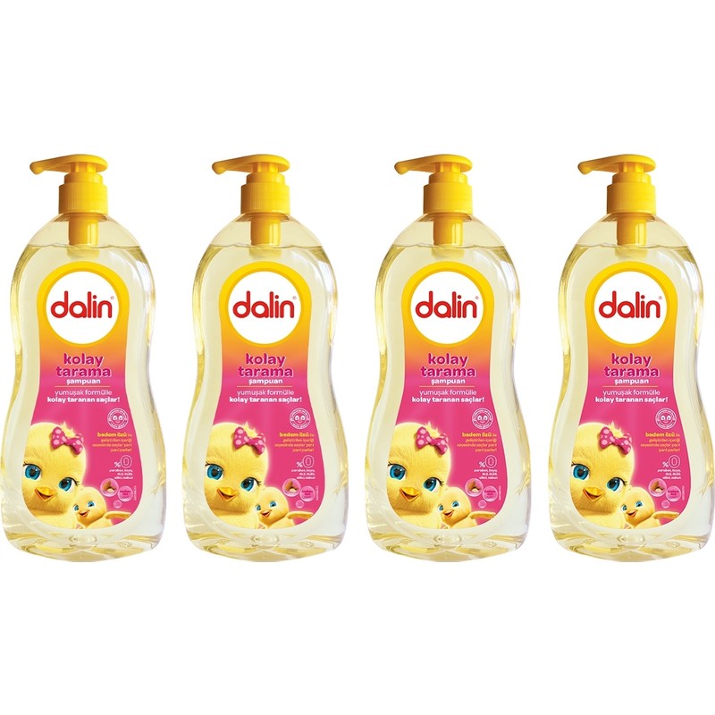 Dalin Badem Yağlı Kolay Tarama Şampuanı 700 ml x 4 Adet