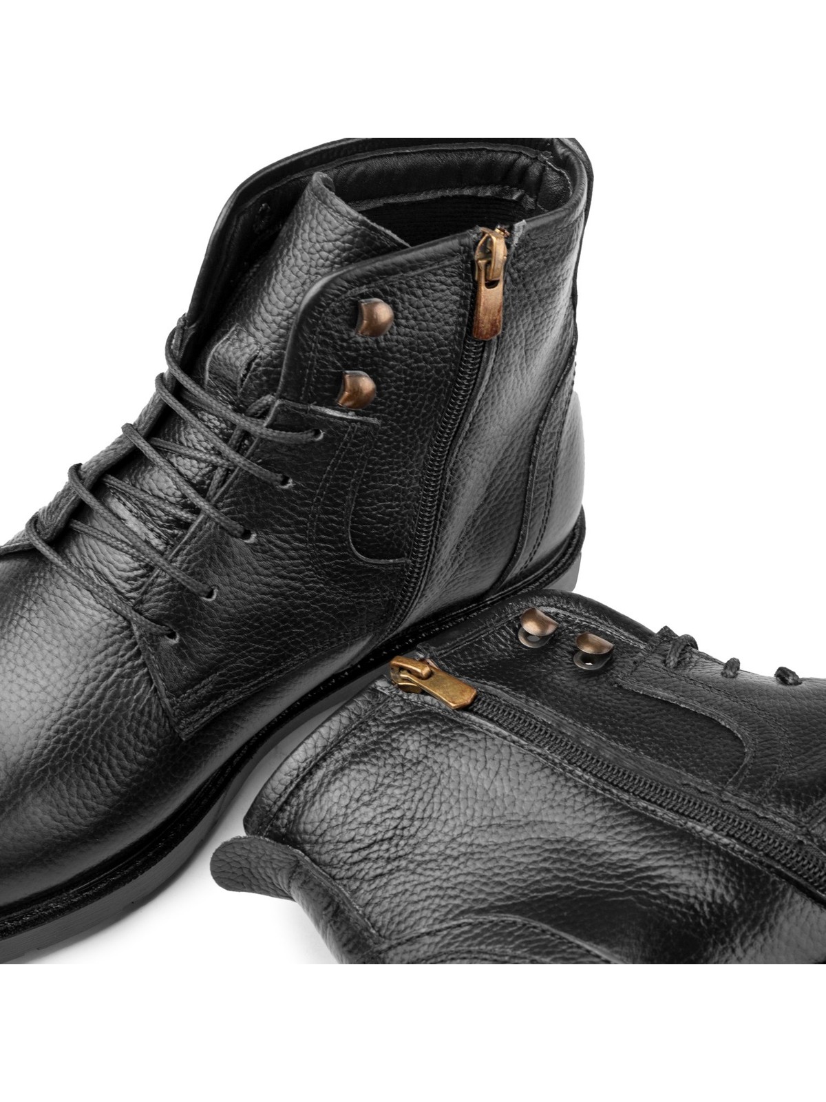 Ducavelli Rico Hakiki Deri Bağcıklı Kauçuk Taban Erkek Bot, Erkek Günlük Bot