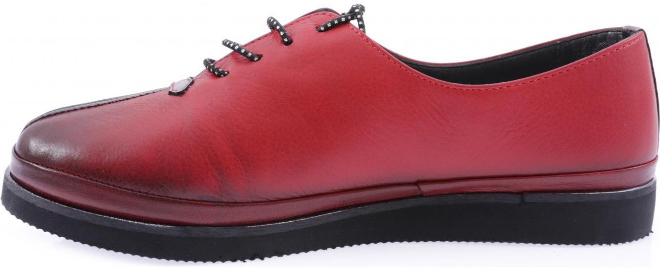 DGN 095 Kadin Kalin Taban Bağcikli Comfort Ayakkabi görsel 3