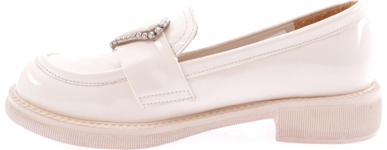DGN 5112-424 Üçgen Taş Detayli Kadın Loafer Ayakkabı görsel 5