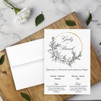 Seyhan Davetiye Beyaz Zarflı Davetiye Düğün - Nişan - Kına - Nikah (100 Adet Fiyatıdır)
