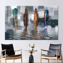 Kayra Export 1 Parça Kanvas Tablo, Soyut Tüy Duvar Sanatı, Modern Sanat Eseri, Yağlı Boya Baskısı,