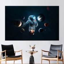 Kayra Export 1 Parça Kanvas Tablo, Güneş Sistemi Duvar Sanatı, Uzay Kanvas Poster, Gezegen Baskılı,