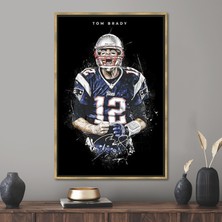 Kayra Export 1 Parça Gold Çerçeveli Kanvas Tablo Erkek Mağarası Kanvas Sanatı Motivasyon 3 Boyutlu Kanvas