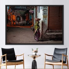 Kayra Export 1 Parça Siyah Çerçeveli Kanvas Tablo Kadın Kanvas Sanatı Ortak Bir Kadın Hikayesi Posteri