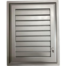 Ennalbur Plastik Menfez 45X55 Gümüş Banyo Wc Havalandırma