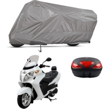 Teksin Mondial 250 Buffalo Arka Çanta Uyumlu Motosiklet Brandası Motor Brandası (A+ Kalite)