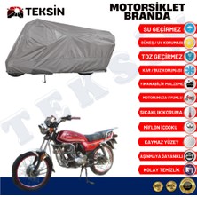 Teksin Presto PR125 Scooter Arka Çanta Uyumlu Motosiklet Brandası Motor Brandası (A+ Kalite)