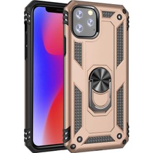 Buffay Apple iPhone 11 Pro Max Yüzüklü Tank Kılıf Gold