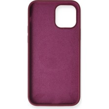 Newface Iphone 12 Mini Kılıf Magneticsafe Lansman Silikon Kapak - Mürdüm